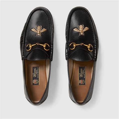 gucci white loafers with bees|Gucci platform loafer.